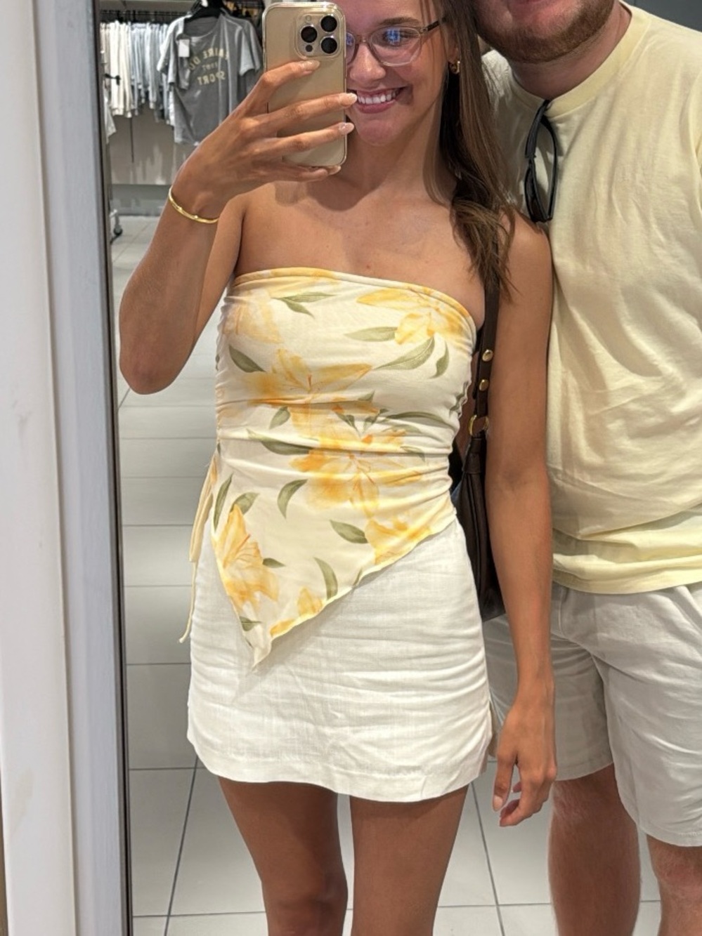 Floral Strapless Tube Top - Picture 4 of 4